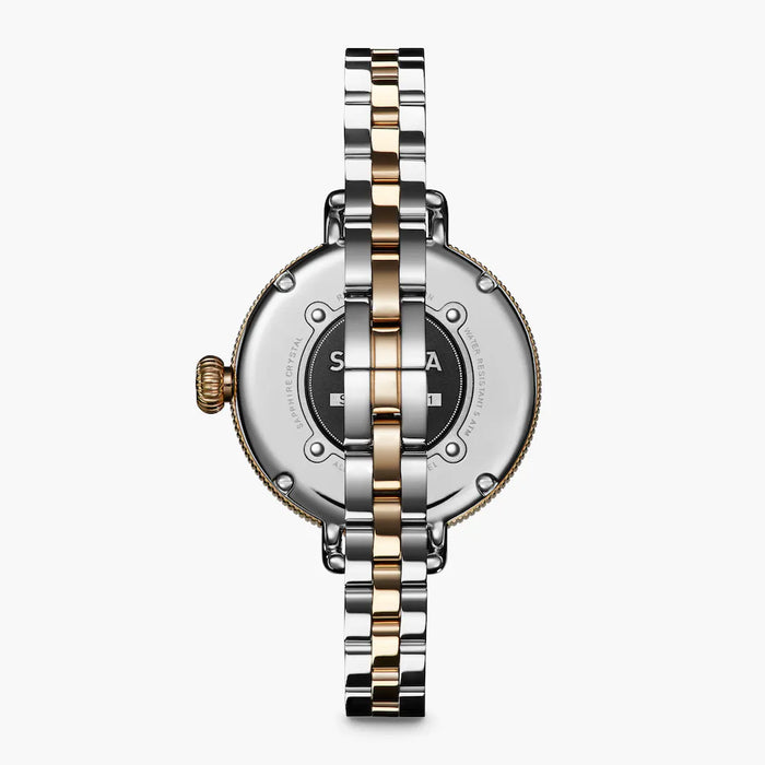 Shinola, Birdy 34mm Mother of Pearl Dial Two-Tone Bracelet