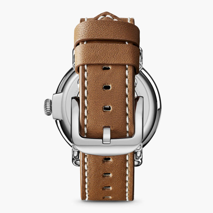 Shinola, The Runwell 41mm White Dial Brown Leather