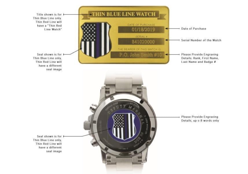 Citizen men's thin blue line watch outlet