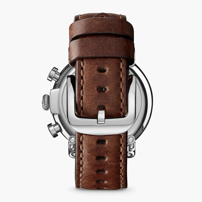 Shinola, The Runwell 41mm Blue Dial Brown Leather