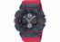 The red strap and black case paired with the big case design provides a fresh new take on components that resemble a 90's stereo.
