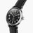 This Men's 47mm Shinola Runwell Chrongraph watch measures at 47mm with a case thickness of 12.3mm. White Numerical Markers are placed at all stations of the watch with a subdial at the 6 o'clock marker that works as a second hand. A black band is connected to this solid stainless steel case.