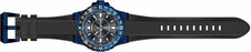 Invicta Men's Aviator Blue Bezel Black Silicone - 19269