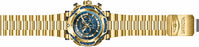 Invicta Men's SHAQ Blue Dial Gold Bracelet - 33660