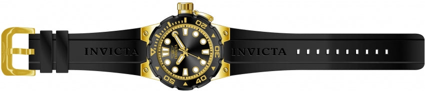 Invicta Men's Pro Diver Gold Case Black Silicone - 16135