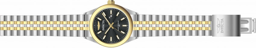 Invicta Men's Aviator Black Dial Two-Tone Bracelet - 38417