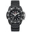 The ridges on the black rubber band resemble that of ripples through a lake after a pebble is dropped in, concentric around the middle of the timepiece, bringing the whole watch together. The black case with defined divots between the white second numerals frames the inner face with white dots as hour markers, a unique and unmistakable look especially paired with prominent white hands such as these.