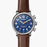 Shinola Shinola, The Runwell 41mm Blue Dial Brown Leather - Time After Time Watches
