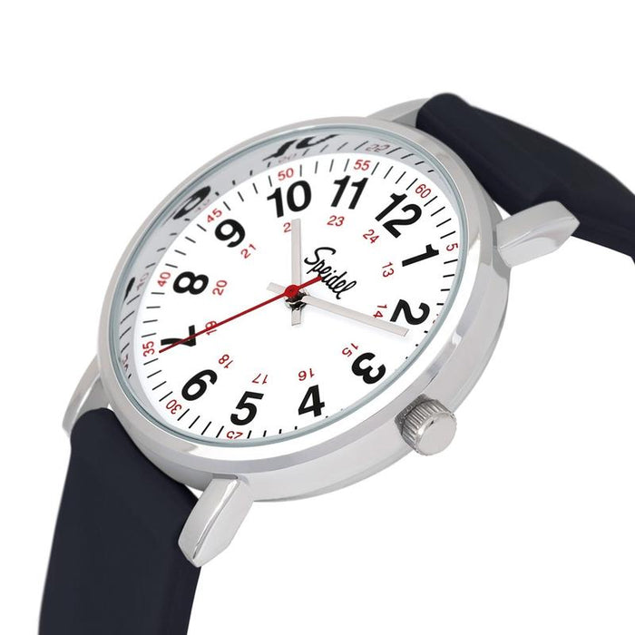 Speidel Scrub Watch with Black Silicone Band