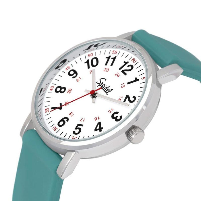 Speidel Scrub Watch with Teal Silicone Band