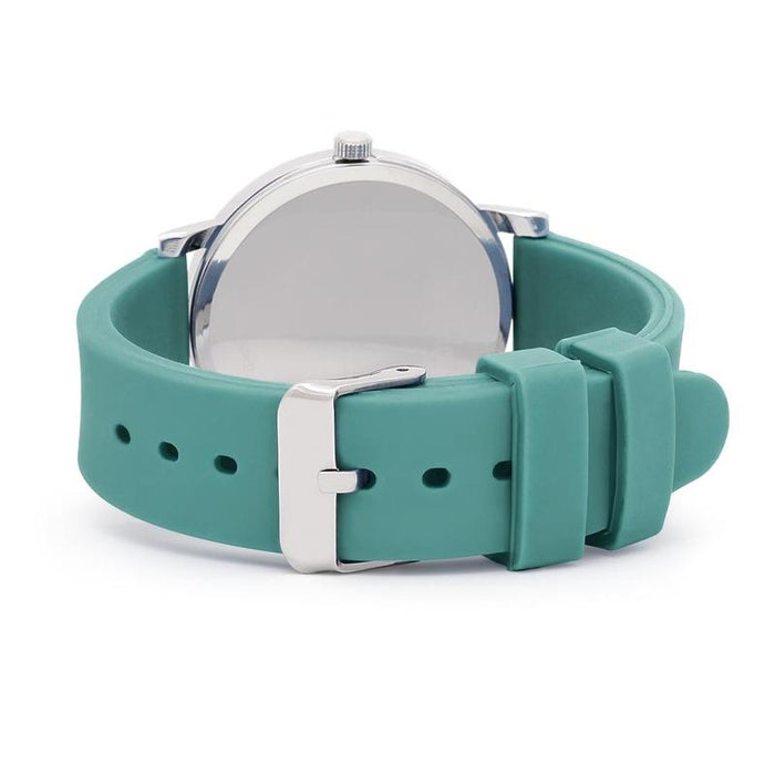 Speidel Scrub Watch with Teal Silicone Band