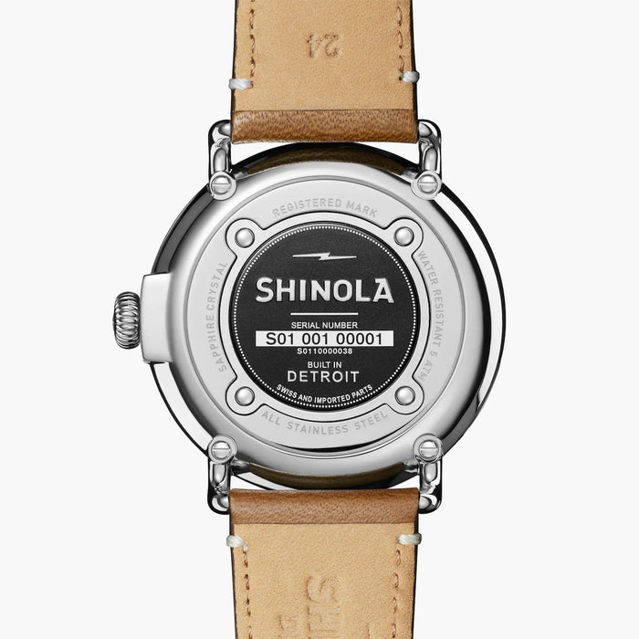 Shinola, The Runwell 47mm Green Dial Brown Leather
