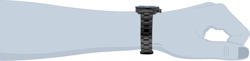 Invicta Men's DC Comics Superman Blue Bezel Black Bracelet - 29065