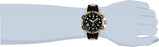 Invicta Men's Sea Base Gold Bezel Black Silicone - 17974